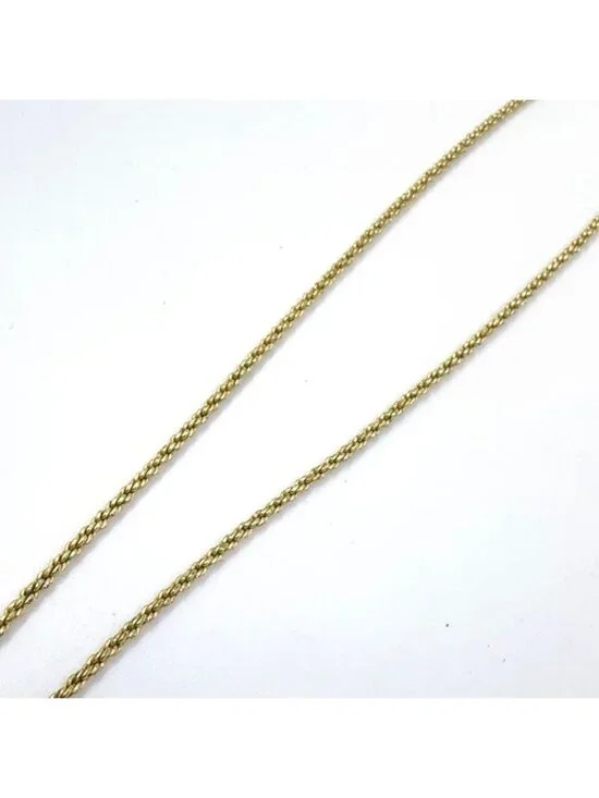 Dior Line Stone Faux Pearl Gold Necklace - Picture 5 of 13